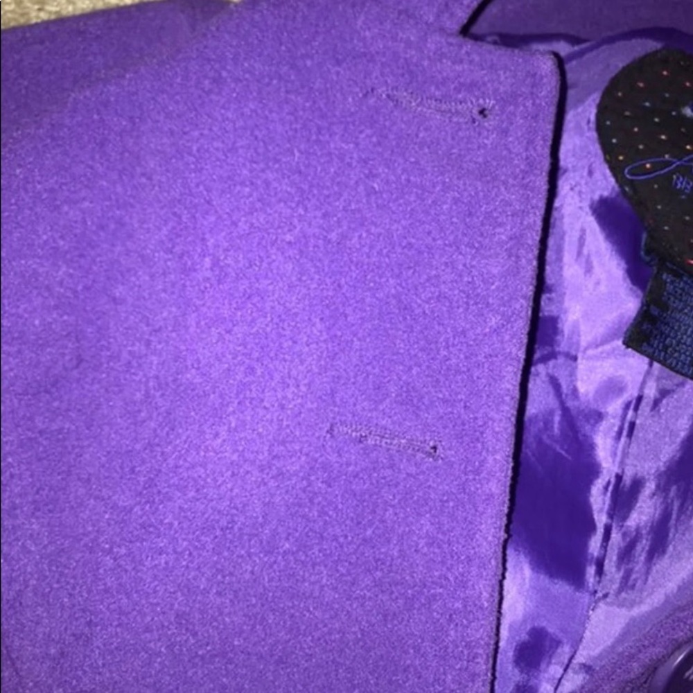 Purple button coat - Picture 4 of 7